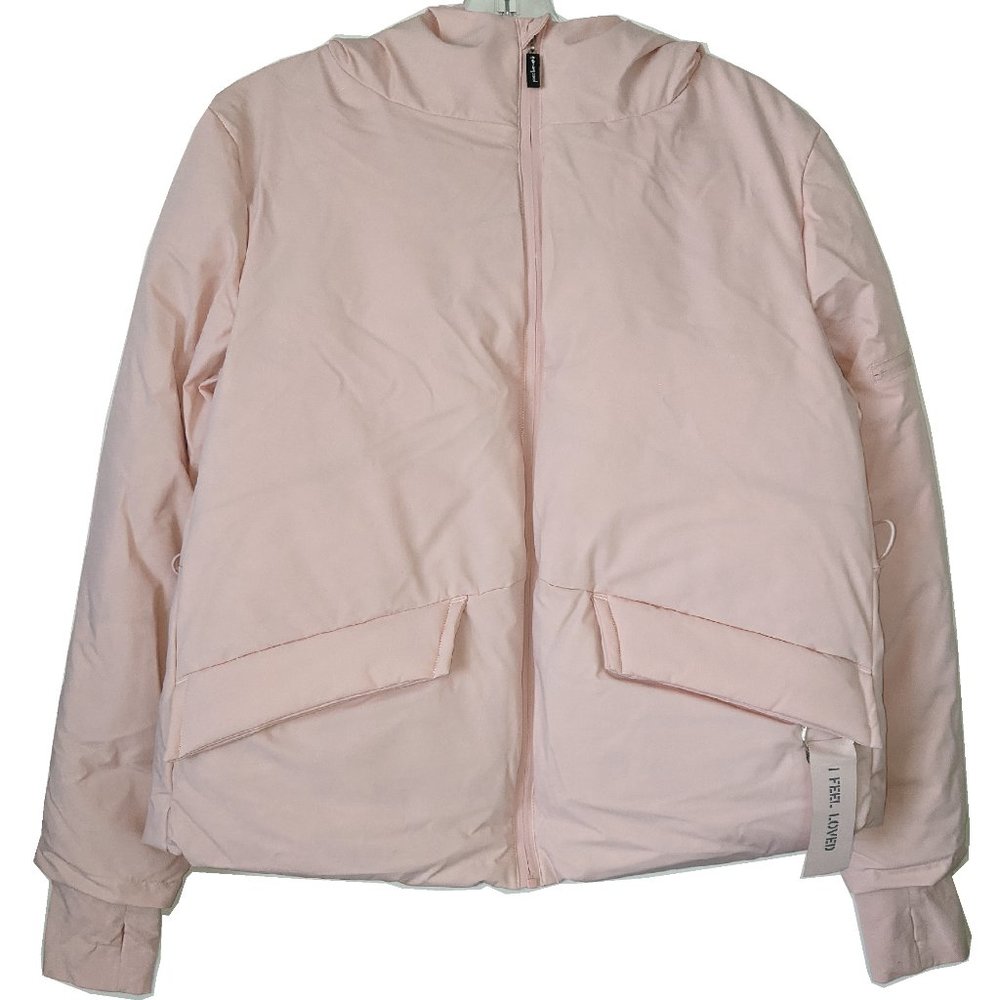 Peace Love World Short Puffer Jacket